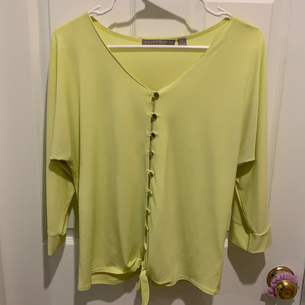 Valerie Stevens Green Top